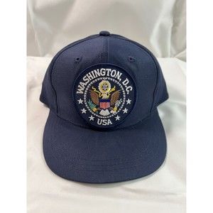 Washington DC USA Snapback Cap Hat Navy Embroidered Patch Attractive‎ Headwear